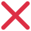 ❌