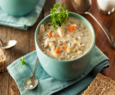 شوربة الأرز باللحم