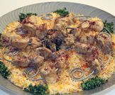 شيش طاووق مع الرز 