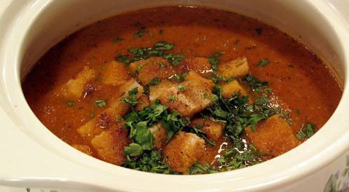 شوربة الطماطم المشوية - ويب طب