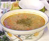 شوربة الفريكة بالخضار