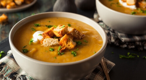 شوربة القرع بالكريمة