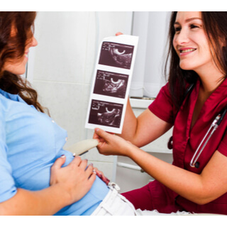 الفحص بالموجات فوق الصوتية في الشهر الثاني
