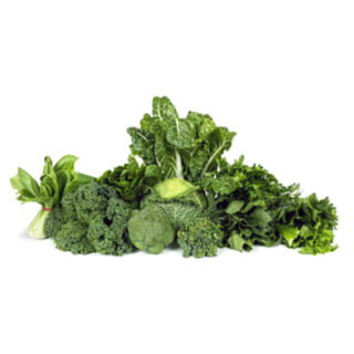 2. الخضروات ذات الأوراق الخضراء الداكنة