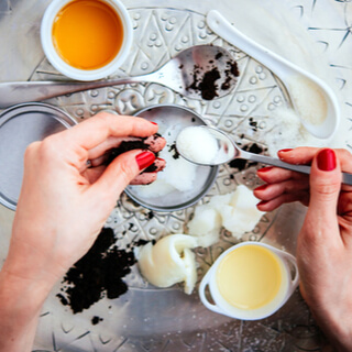 ماسك القهوة والسكر