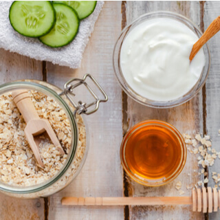 ماسك اللبن والعسل والشوفان