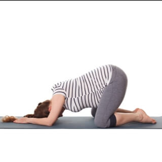 1. تمرين وضعية الطفل