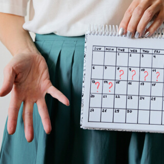 علامات التبويض الغير منتظم