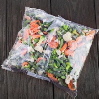 3. كيس الخضروات المجمدة