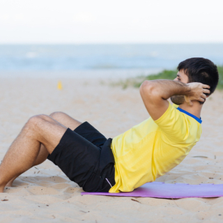 تمارين شد عضلات المعدة.