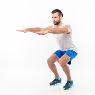 تمرين نصف قرفصاء