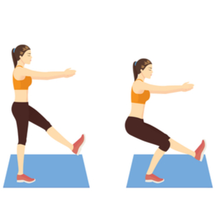 تمرين إنزال ساق واحدة