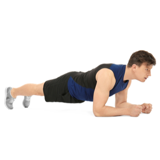 تمرين وضعية اللوح الخشبي