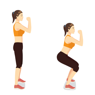 خطوات تمارين السكوات الأساسية