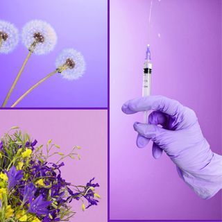 حقن تحتوي على المادة المسببة للحساسة