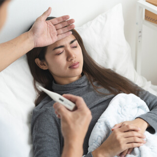 3. ارتفاع في درجة حرارة الجسم