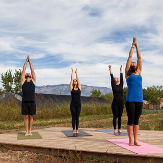 2. وضعية رفع الأيدي (Raised Arms Pose)