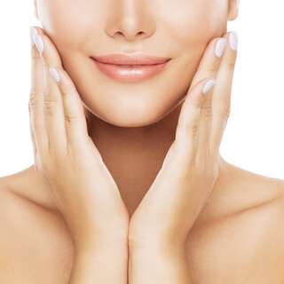 3. تدليك الخدين