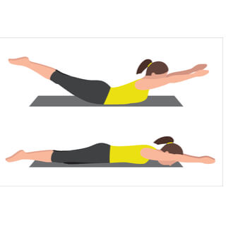 6. تمرين البطل الخارق أو سوبرمان (Supermans)