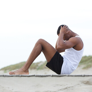 تمرين سحق البطن