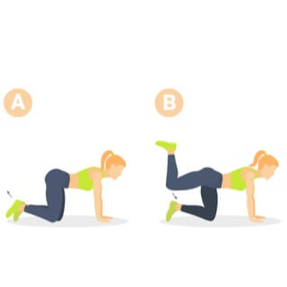 6. ركل الساق للخلف (Leg kickbacks)