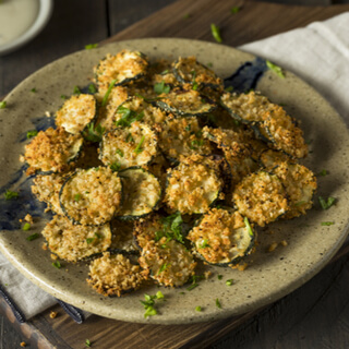 2. رقائق الكوسا والبارميزان- طريقة التحضير