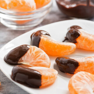 5. شرائح البرتقال المغطاة بالشوكولاتة