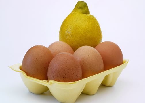 6. قناع الليمون والبيض