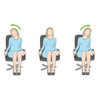 8. تمرين شد الرقبة (Neck stretching) 8. تمرين شد الرقبة (Neck stretching)