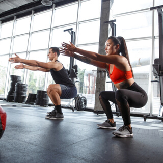 2. تمرين القرفصاء