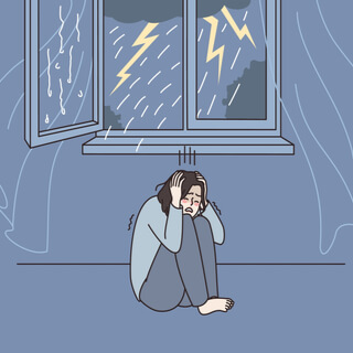 4. فوبيا البرق والرعد