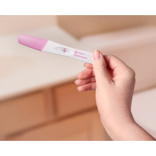 شكل اختبار الحمل الإيجابي