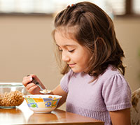 علاقة أنماط تناول وجبة الإفطار مع السمنة عند الأطفال