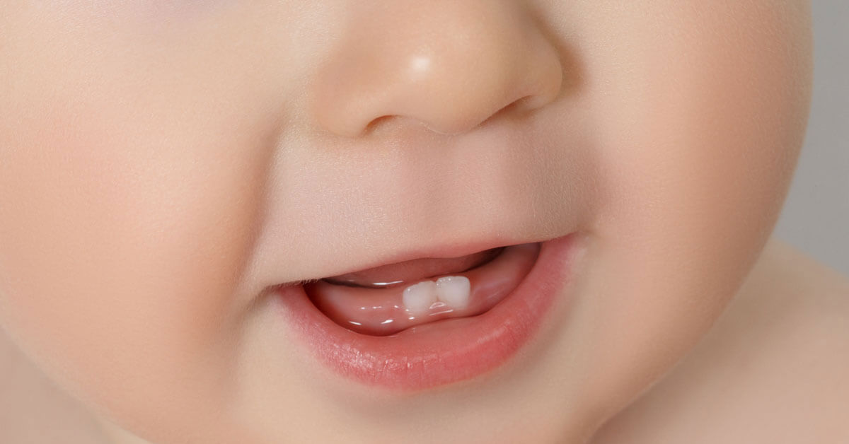 شكل أسنان الأطفال