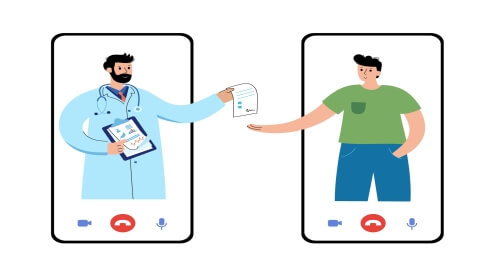شرح خطوات الموعد الافتراضي للمرضى 