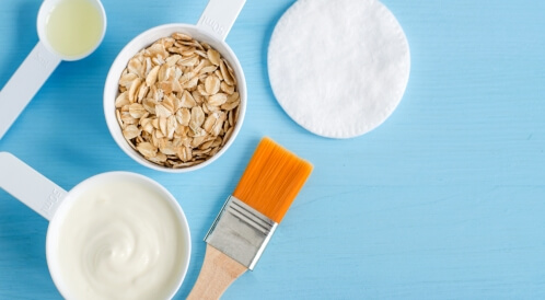 ماسك الشوفان للبشرة الدهنية