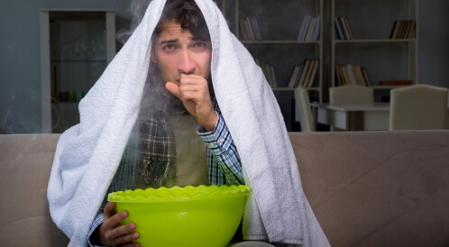  تبخيرة للصدر أو العلاج بالبخار