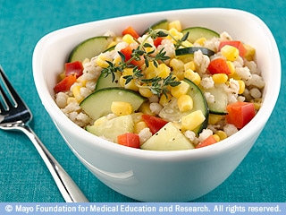 سلطة الذرة والشعير