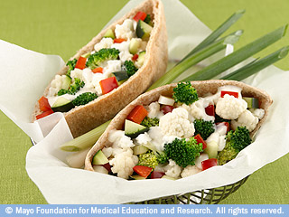 نصف رغيف من الخضار